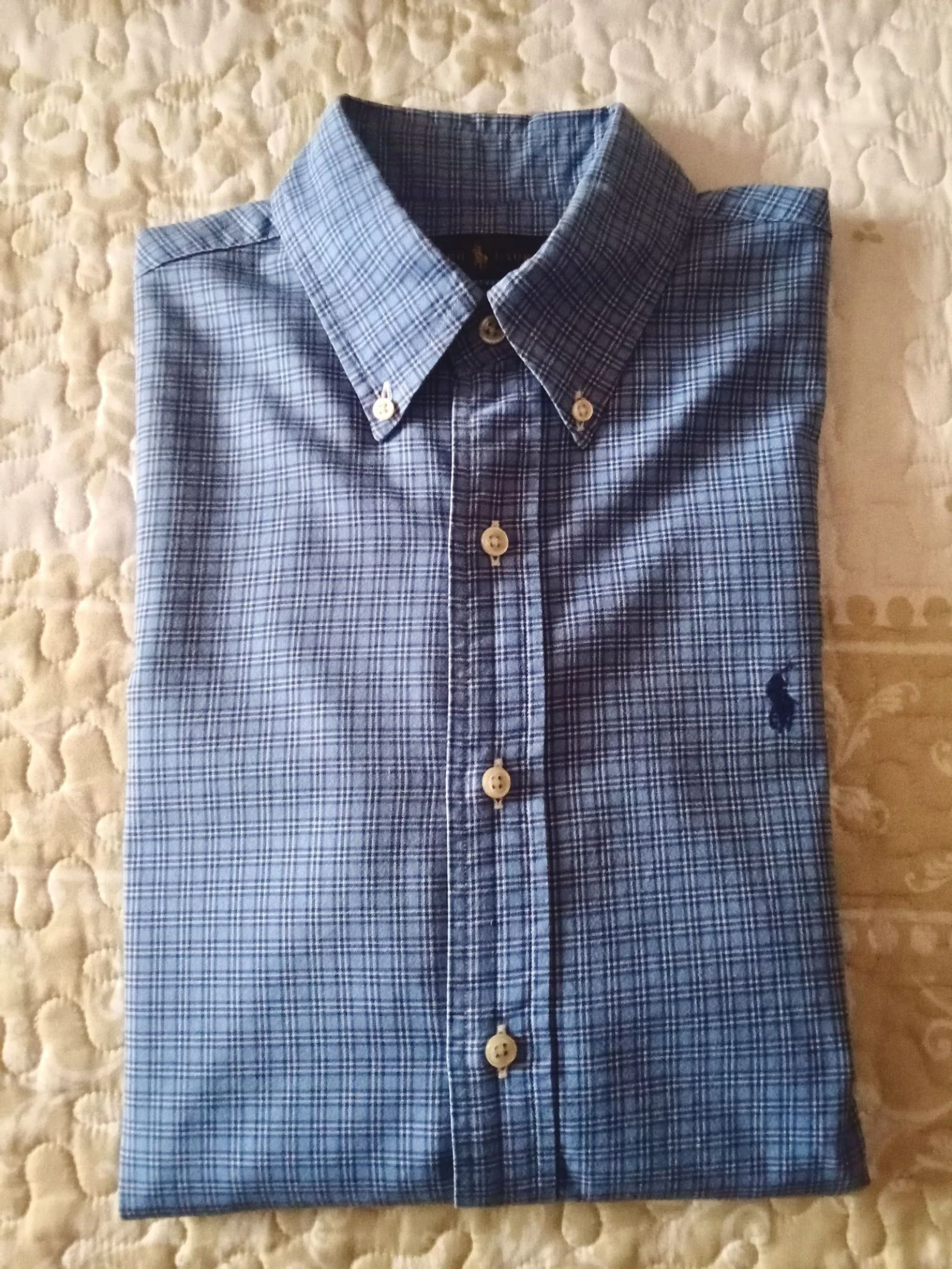 Geruite herenoverhemd maat M Ralph Lauren perfecte staat origineel vintage – photo 3